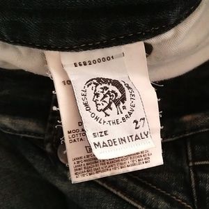 Diesel low-rise straight leg jeans